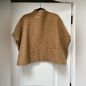 Wilfred wool poncho